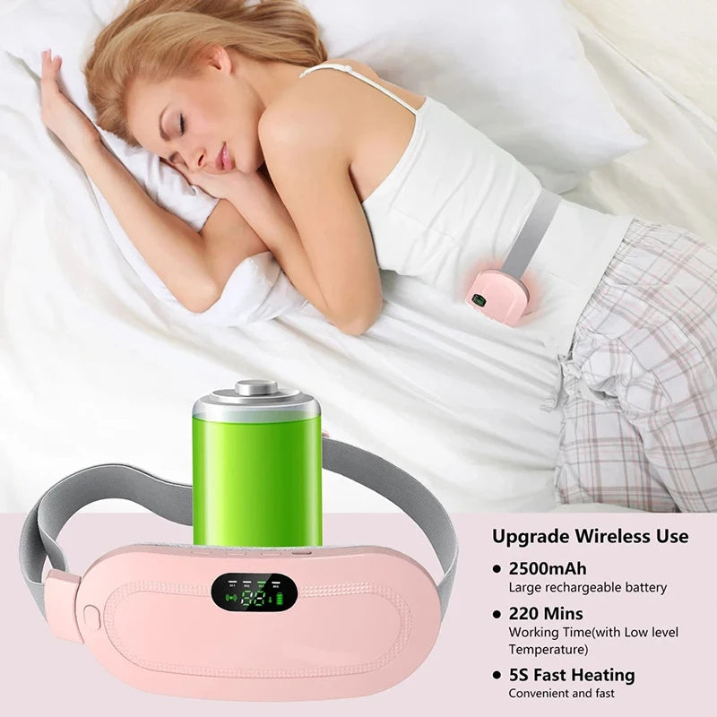 Heated Menstrual Pain Relief Massager Belt